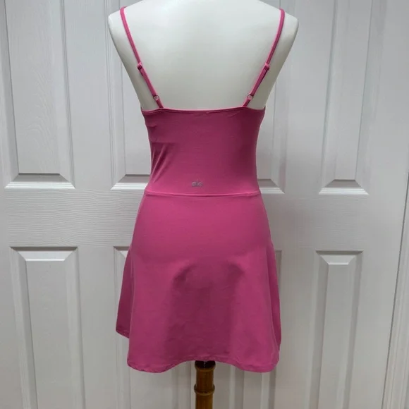 Alosoft Courtside Tennis Dress Paradise Pink - Size S - Picture 2 of 16